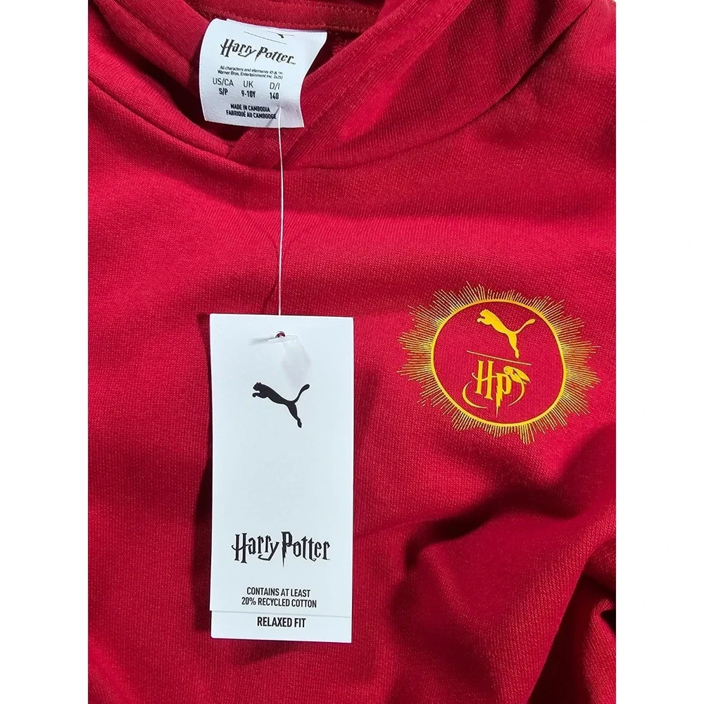 PUMA x Harry Potter‎ Hoodie Red Kids Size Small - 830078